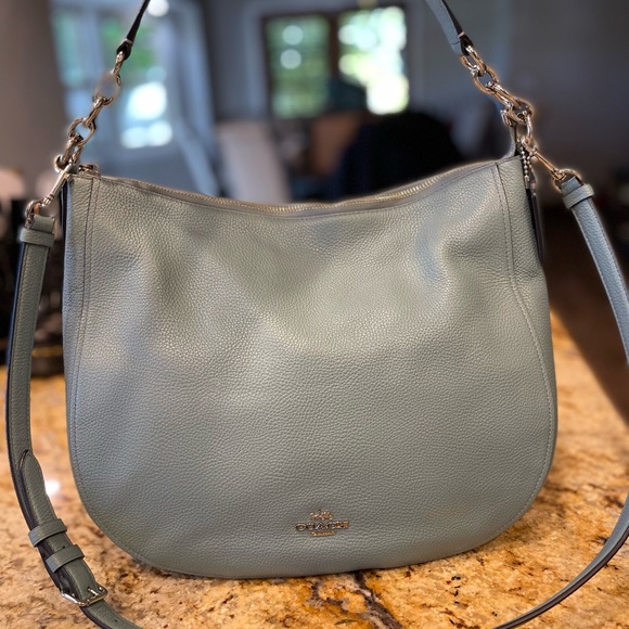 Coach light blue leather bag - Picture 3 of 8